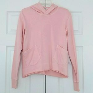Wilt Light Pink Long Sleeve French Terry Hoodie Sweatshirt